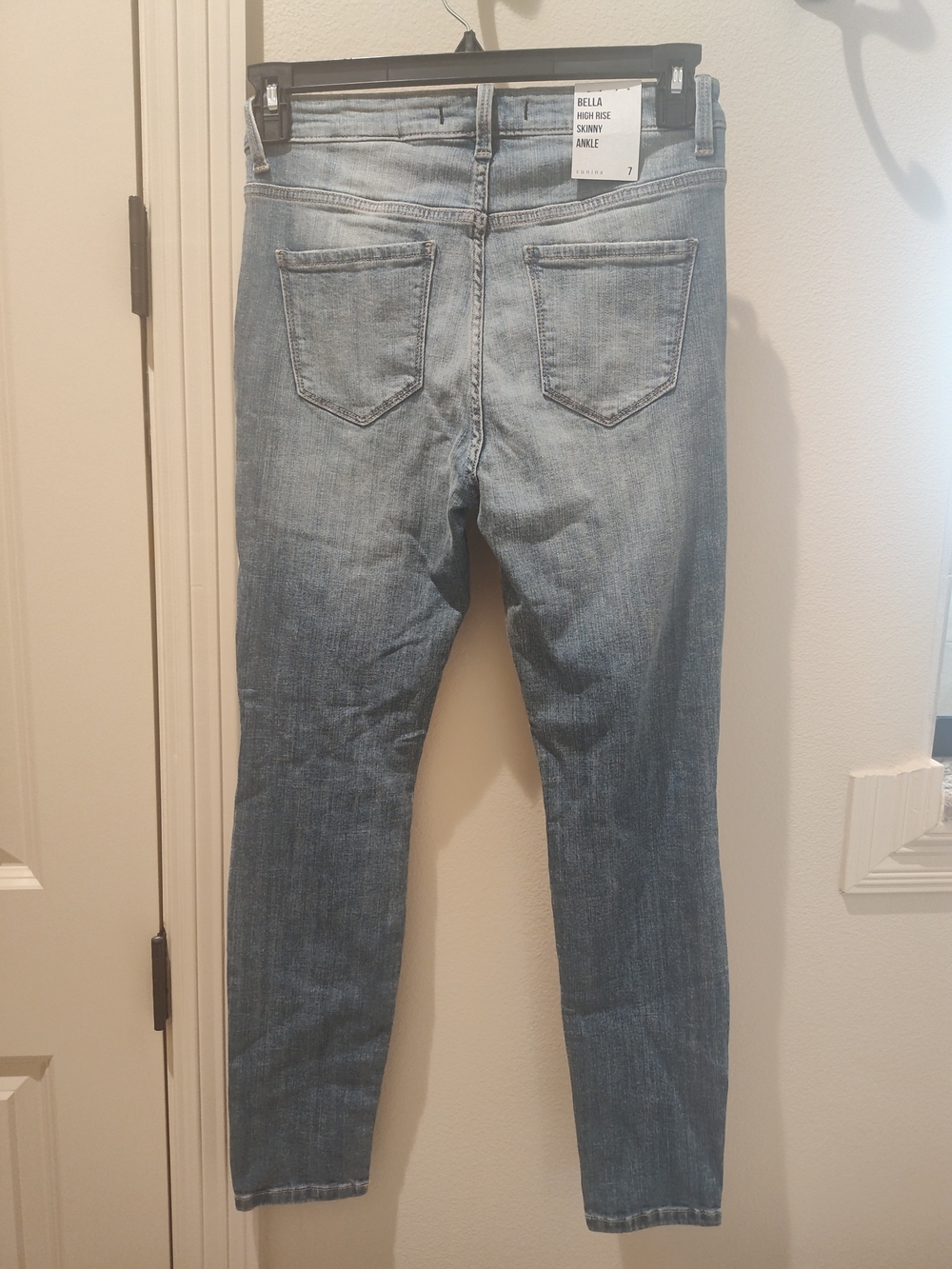 NWT Eunina Distressed Light Blue Women's Jeans Size 7 - Picture 5 of 5